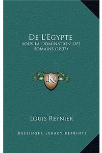 de L'Egypte