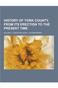 History of York County, from Its Erection to the Present Time