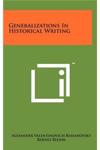 Generalizations in Historical Writing