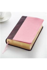 KJV Giant Print Lux-Leather Pink/Brown