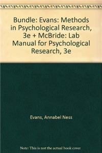 Bundle: Evans: Methods in Psychological Research, 3e + McBri