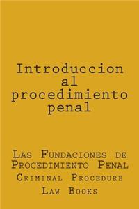 Introduccion Al Procedimiento Penal: Las Fundaciones de Procedimiento Penal