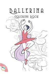 Ballerina Coloring Book: Relaxing Coloring Pages for Adults and Kids