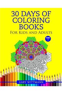30 Days of Coloring Books For Kids and Adult