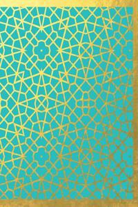 Arabic Inspired Gold and Turquoise Notebook/Journal