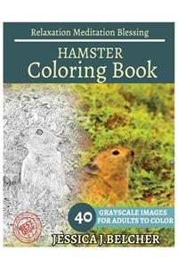 HAMSTER Coloring book for Adults Relaxation Meditation Blessing