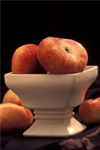 Food Journal Peaches Bowl Weight Loss Diet Blank Recipe Book