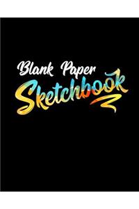 Blank Paper Sketchbook
