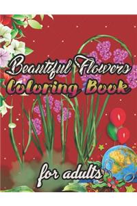 Beautiful Flowers Coloring Book for adults