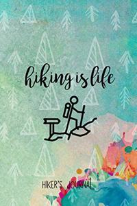 Hiking is Life, Hiker's journal, Hike & Recharge
