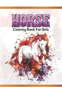 Horse Coloring Book For Girls