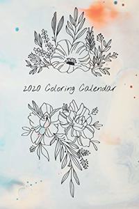 2020 Coloring Calendar