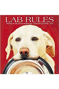 Lab Rules 2018 Wall Calendar (Dog Breed Calendar)