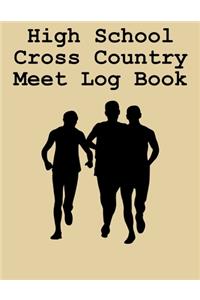 High School Cross Country Meet Log Book