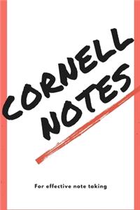 Cornell notepad with templated pages