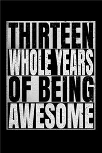 Thirteen Whole Years Of Being Awesome