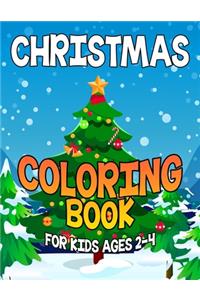 Christmas Coloring Book for Kids Ages 2-4