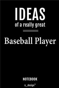 Notebook for Baseball Players / Baseball Player