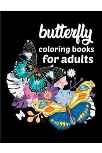 Butterfly coloring book for adults