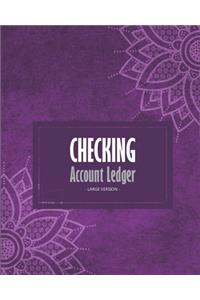 Checking account ledger - Large version