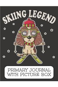 Skiing Legend Primary Journal With Picture Box