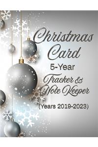 Christmas Card 5-Year Tracker and Note Keeper