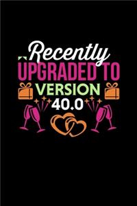 Recently Upgraded to Version 40.0