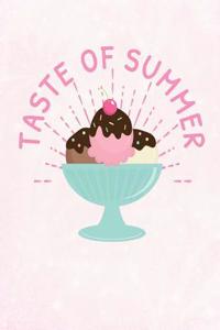 Taste of Summer Ice Cream Party Notebook