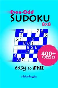 Even-Odd SuDoKu 8x8 Easy to Evil