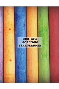 Chalk Pastels 2018 - 2019 Academic Year Planner