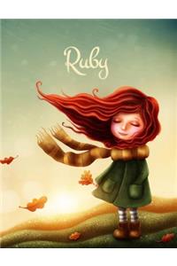 Ruby: Cute Fall Themed Personalized Journal