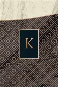 Monogram K Notebook