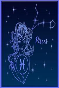 Pisces: Zodiac Astrology Symbol Star Sign Gift Journal
