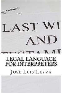 Legal Language for Interpreters
