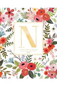 Weekly & Monthly Planner 2019