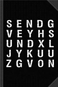 Send Nudes Word Search Journal Notebook