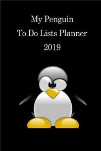 My Penguin to Do Lists Planner 2019
