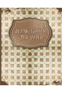 Blank Guitar Tab Paper