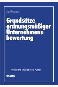 Grundsätze Ordnungsmäßiger Unternehmensbewertung