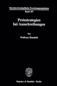 Preisstrategien Bei Ausschreibungen