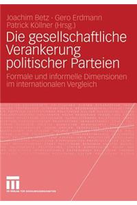 Die Gesellschaftliche Verankerung Politischer Parteien