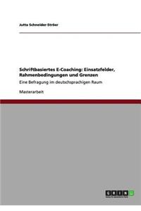 Schriftbasiertes E-Coaching