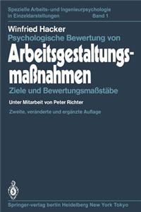 Psychologische Bewertung Von Arbeitsgestaltungsmaßnahmen