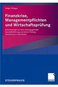 Finanzkrise, Managementpflichten und Wirtschaftsprüfung
