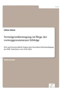 Vermögensübertragung im Wege der vorweggenommenen Erbfolge
