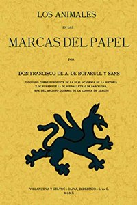 Los animales en las marcas de papel