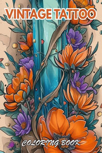 Vintage Tattoo Coloring Book