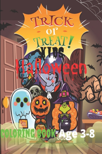 Kids halloween coloring book