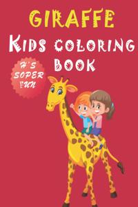 giraffe kids coloring book