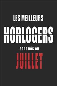 Les Meilleurs Horlogers sont nés en Juillet carnet de notes